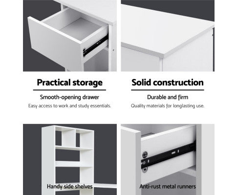 Artiss Office Computer Desk Student Study Table Home Workstation Corner Shelf freeshipping - Awezingly