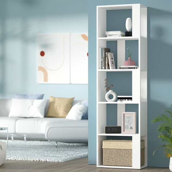 Artiss Bookshelf 5 Tiers - LINA White Artiss