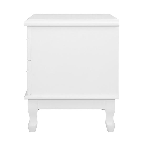 Artiss KUBI Bedside Tables 2 Drawers Side Table French Nightstand Storage Cabinet freeshipping - Awezingly