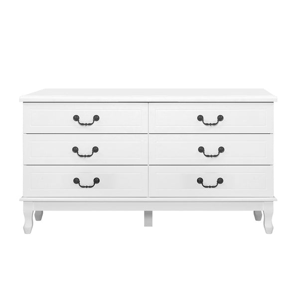 Artiss Chest of Drawers Dresser Table Lowboy Storage Cabinet White KUBI Bedroom freeshipping - Awezingly