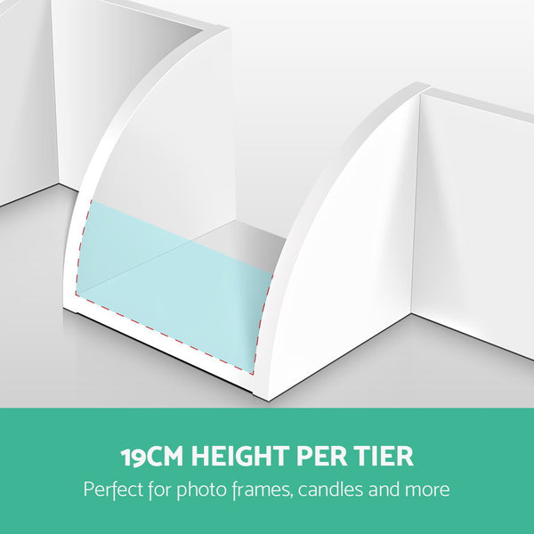 Artiss 5 Tier Corner Wall Shelf - White freeshipping - Awezingly