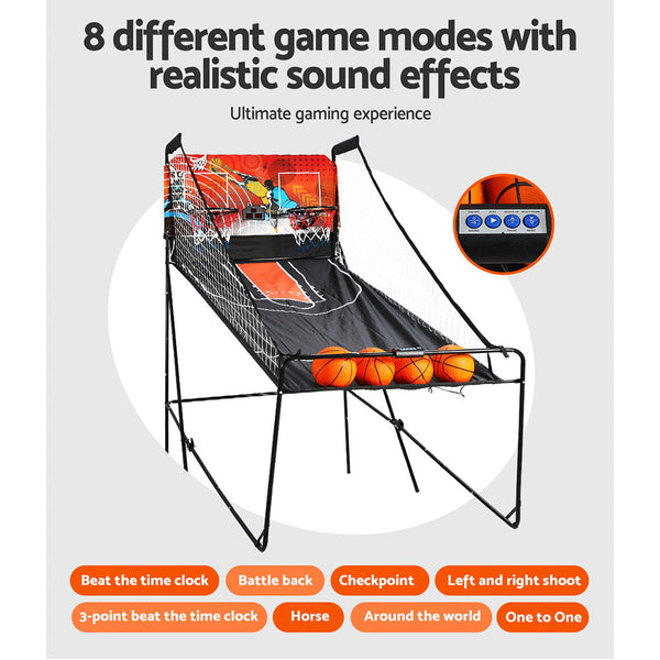 Arcade Basketball Game Double shooting Electronic Scoring Folding Outdoor Kids Arcadia