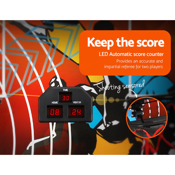 Arcade Basketball Game Double shooting Electronic Scoring Folding Outdoor Kids Arcadia
