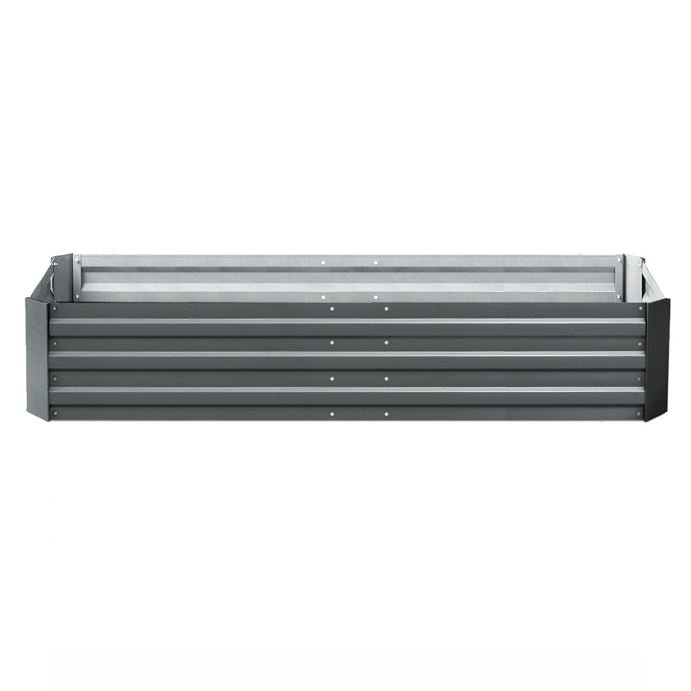 Greenfingers Galvanised Steel Raised Garden Bed Instant Planter 210 x 90 Aluminium Greenfingers