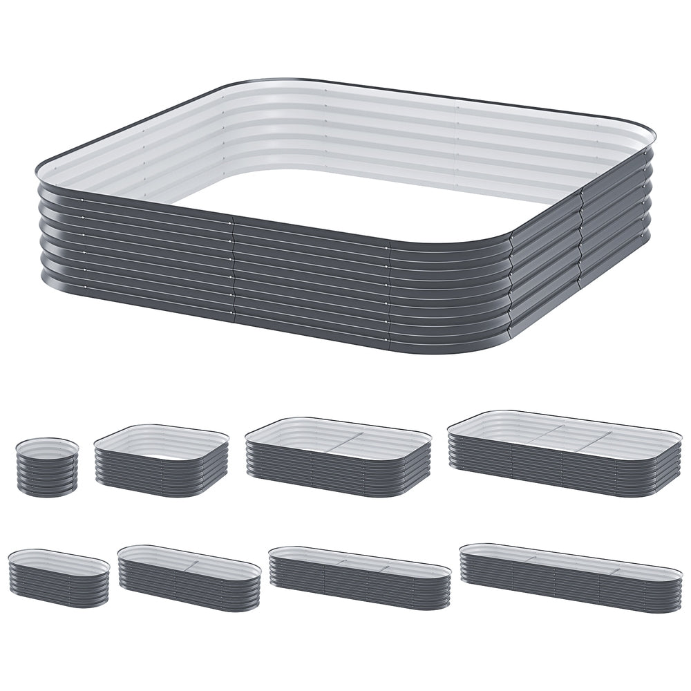 Greenfingers Garden Bed 9 In 1 Modular Planter Box 40CM height Greenfingers