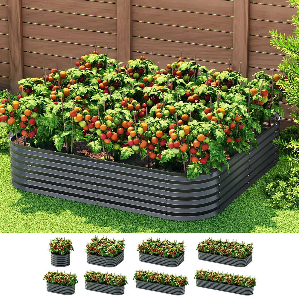 Greenfingers Garden Bed 9 In 1 Modular Planter Box 40CM height Greenfingers