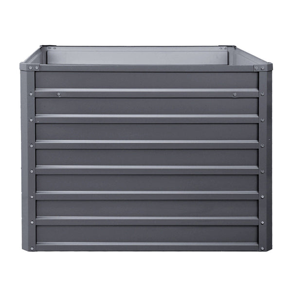 Greenfingers Garden Bed 2PCS 100X100X77CM Galvanised Steel Raised Planter Greenfingers