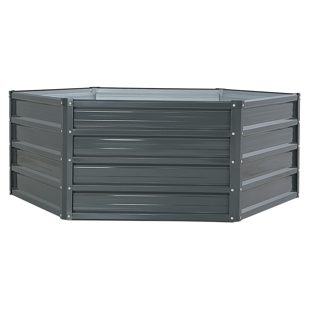 Greenfingers Garden Bed 2PCS 130X130X46CM Galvanised Steel Raised Planter Greenfingers