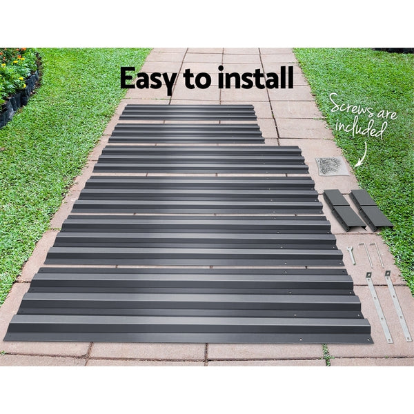 Greenfingers Garden Bed 2PCS 210X90X30cm  Galvanised Steel Raised Planter freeshipping - Awezingly