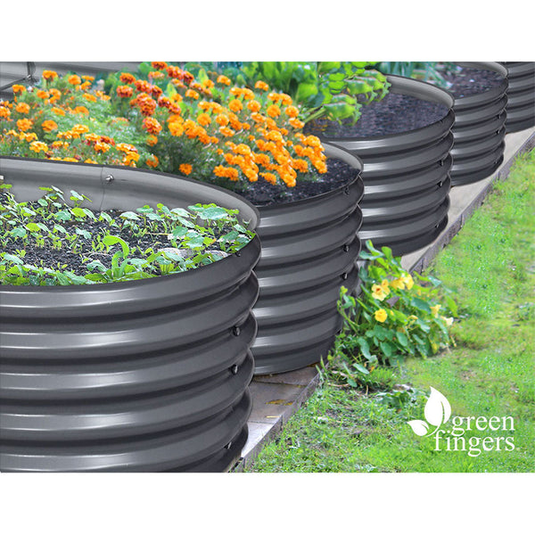 Greenfingers 320X80X42CM Galvanised Raised Garden Bed Steel Instant Planter Greenfingers