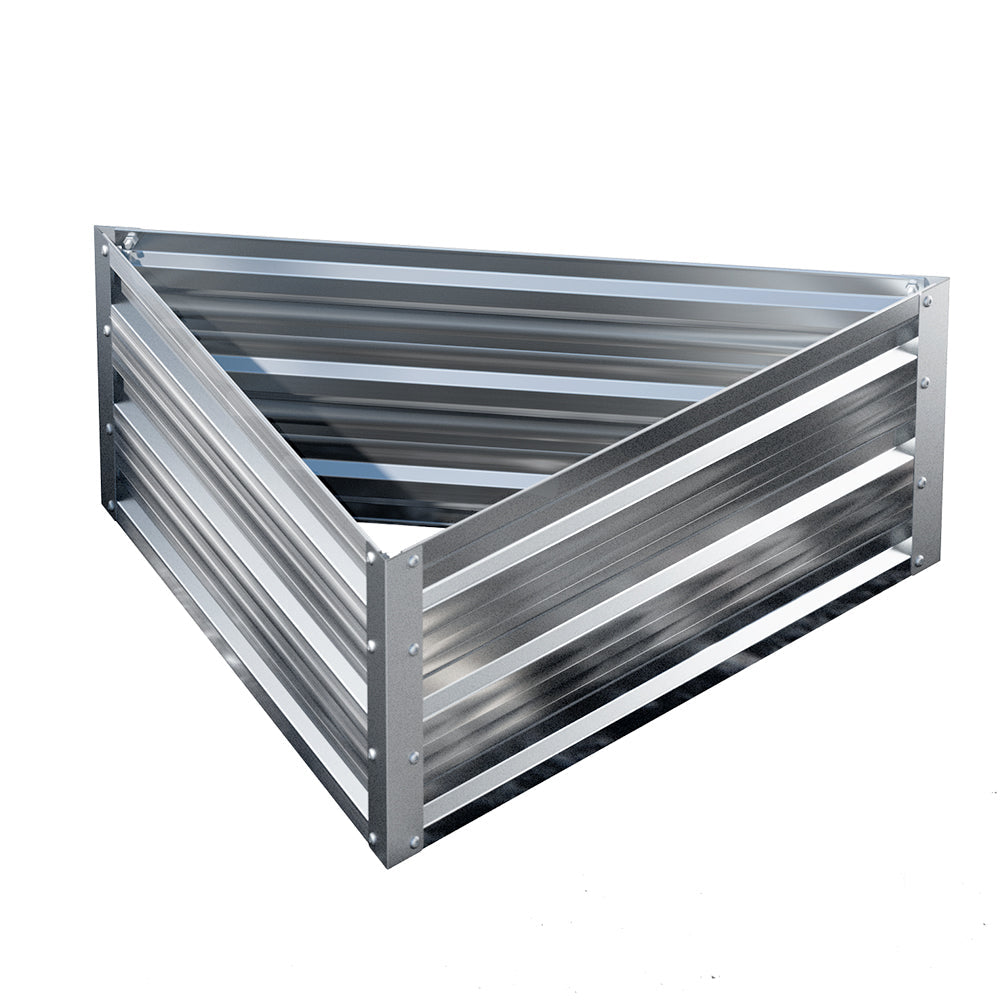 Greenfingers Garden Bed Galvanised Steel Raised Planter Vegetable 86x86x30cm Greenfingers