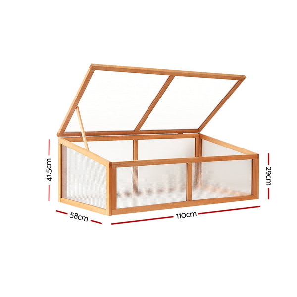 Greenfingers Garden Bed Raised Wooden Planter Box Vegetables 110x58x41.5cm Greenfingers