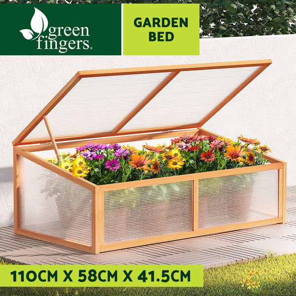 Greenfingers Garden Bed Raised Wooden Planter Box Vegetables 110x58x41.5cm Greenfingers