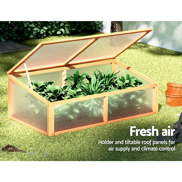Greenfingers Garden Bed Raised Wooden Planter Box Vegetables 110x58x41.5cm Greenfingers