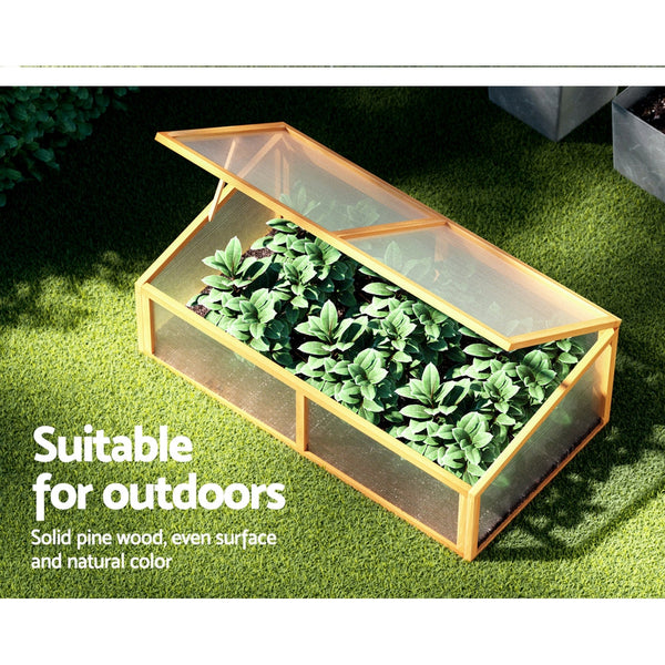 Greenfingers Garden Bed Raised Wooden Planter Box Vegetables 110x58x41.5cm Greenfingers
