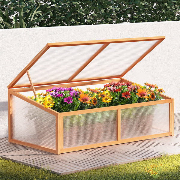 Greenfingers Garden Bed Raised Wooden Planter Box Vegetables 110x58x41.5cm Greenfingers