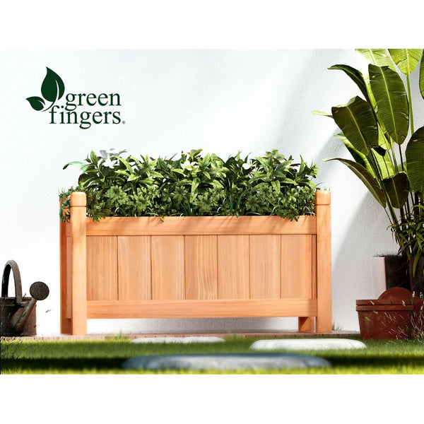 Greenfingers Garden Bed Raised Wooden Planter Box Vegetables 60x30x33cm Greenfingers