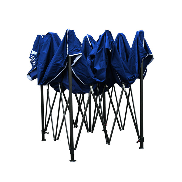 Instahut Gazebo Pop Up Marquee 3x3m Folding Wedding Tent Gazebos Shade Blue Instahut
