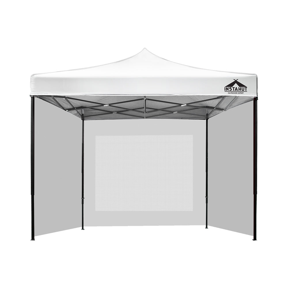 Instahut Gazebo Pop Up Marquee 3x3m Folding Wedding Tent Gazebos Shade White Instahut