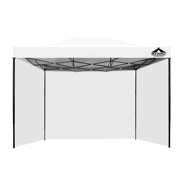 Instahut Gazebo Pop Up Marquee 3x4.5m Folding Wedding Tent Gazebos Shade White Instahut