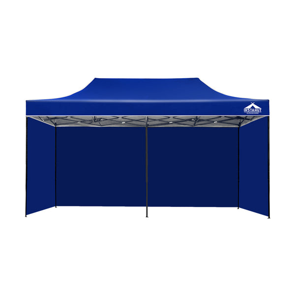Instahut Gazebo Pop Up Marquee 3x6m Folding Wedding Tent Gazebos Shade Blue Instahut