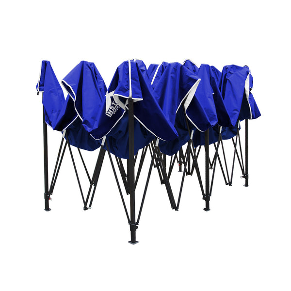 Instahut Gazebo Pop Up Marquee 3x6m Folding Wedding Tent Gazebos Shade Blue Instahut