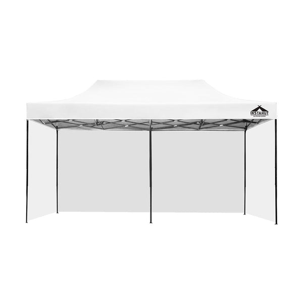 Instahut Gazebo Pop Up Marquee 3x6m Folding Wedding Tent Gazebos Shade White Instahut
