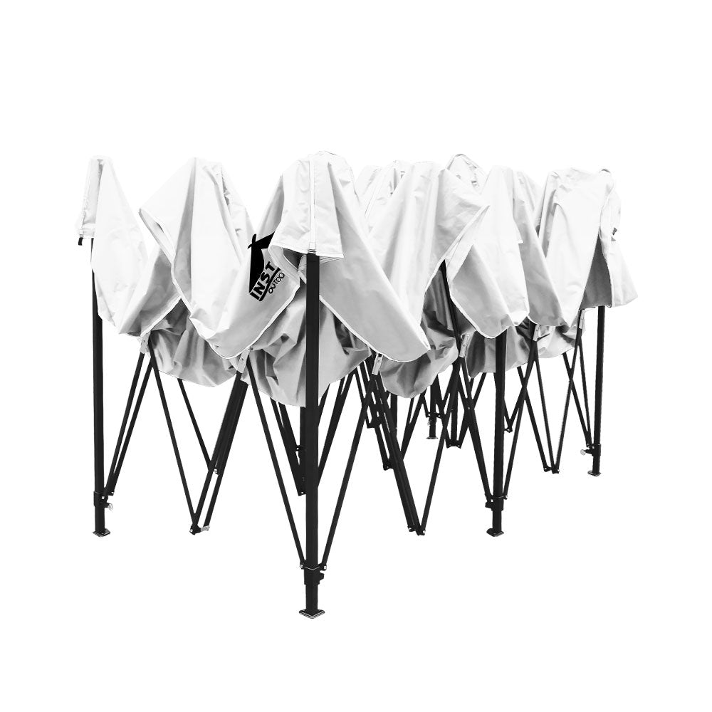 Instahut Gazebo Pop Up Marquee 3x6m Folding Wedding Tent Gazebos Shade White Instahut