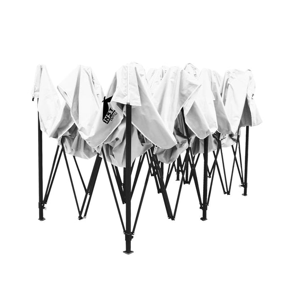 Instahut Gazebo Pop Up Marquee 3x6m Folding Wedding Tent Gazebos Shade White Instahut