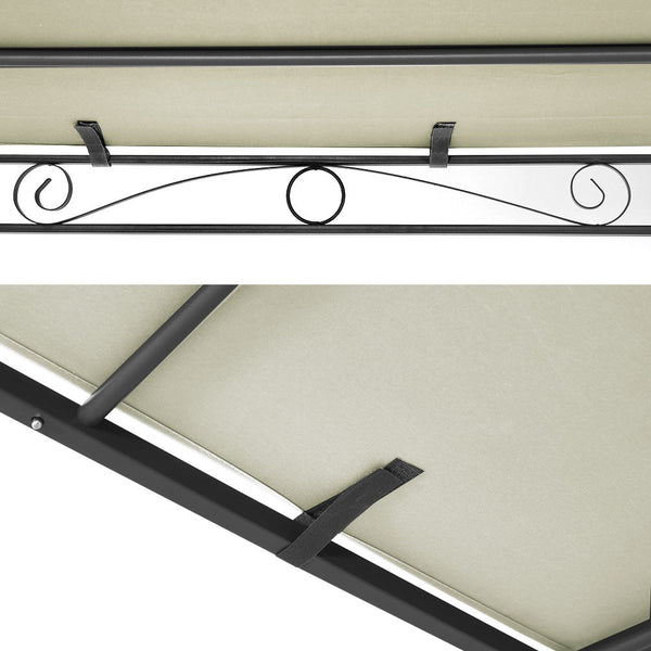 Instahut Gazebo 3m Party Marquee Outdoor Event Wedding Tent Iron Art Canopy Does not apply