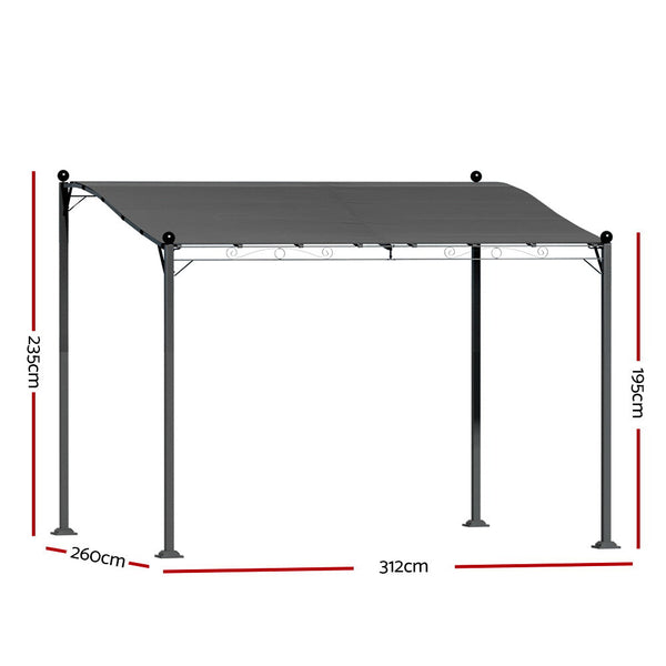 Instahut Gazebo 3m Party Marquee Outdoor Wedding Tent Iron Art Canopy Patio Does not apply