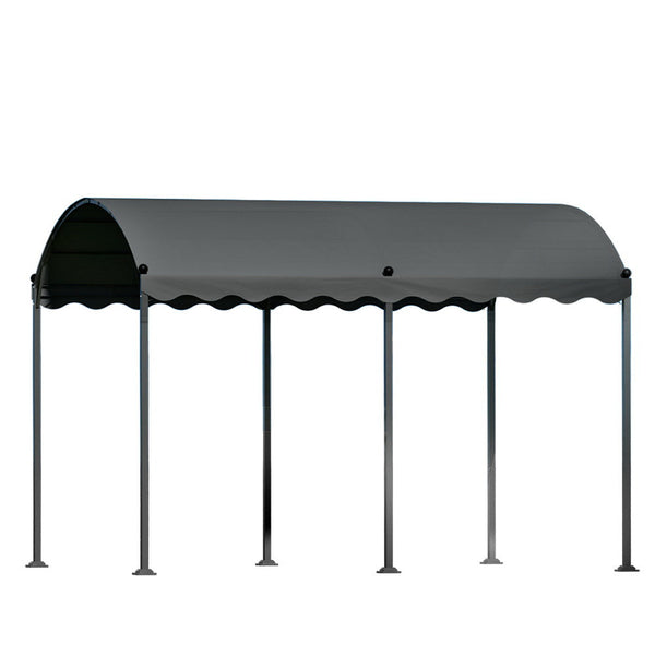 Instahut Gazebo 4x3m Party Marquee Outdoor Wedding Event Tent Iron Art Tent Grey Instahut