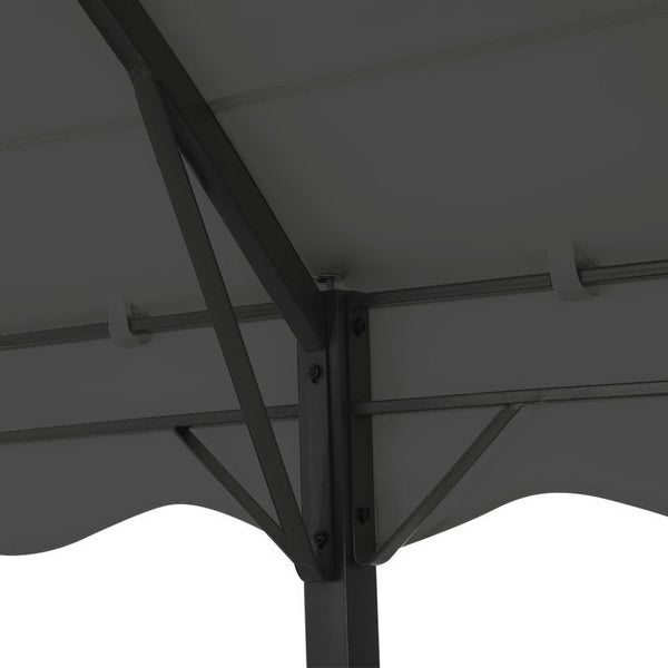 Instahut Gazebo 4x3m Party Marquee Outdoor Wedding Event Tent Iron Art Tent Grey Instahut