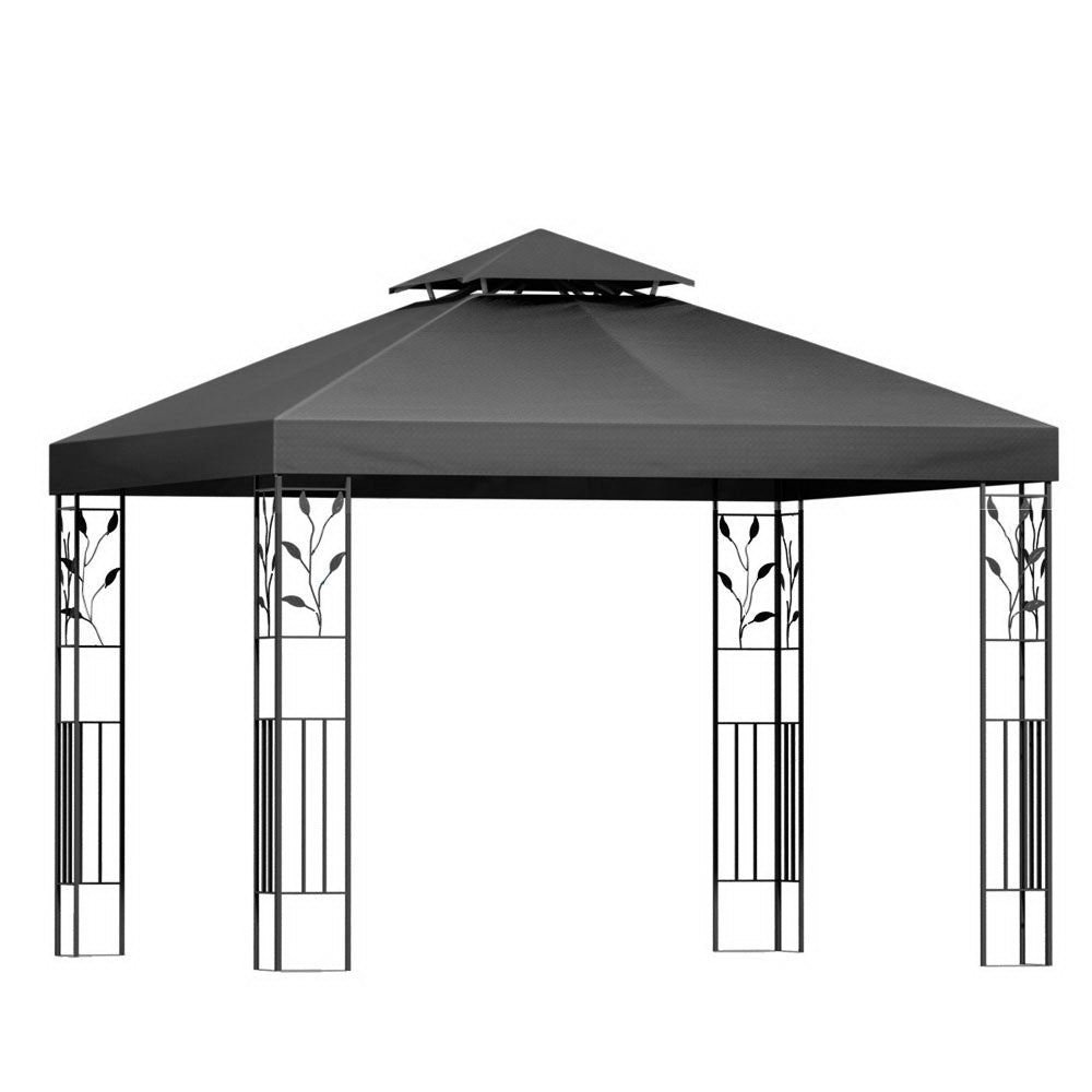 Instahut Gazebo 3x3m Party Marquee Outdoor Wedding Event Tent Iron Art Canopy Instahut