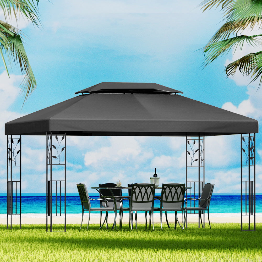 Instahut Gazebo 4x3m Party Marquee Outdoor Wedding Event Tent Iron Art Patio Does not apply