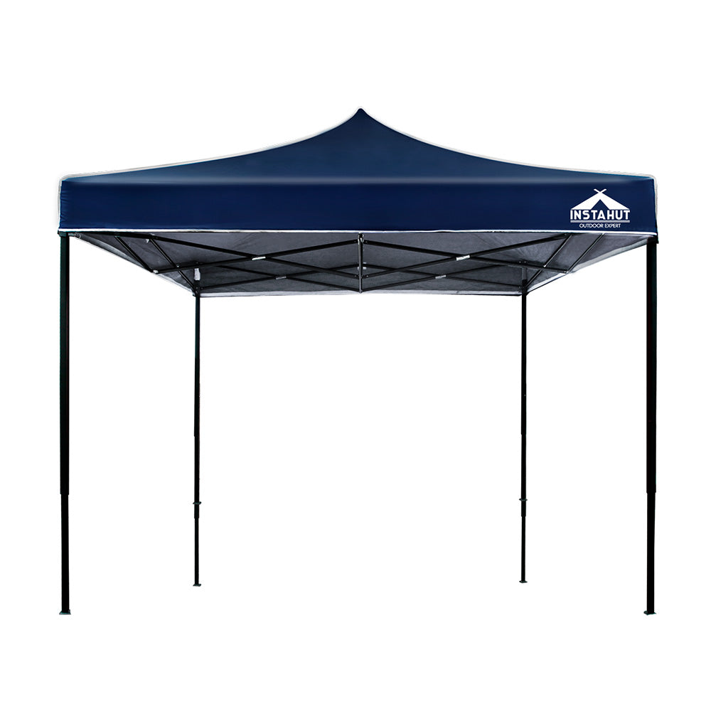 Instahut Gazebo Pop Up Marquee 3x3 Outdoor Wedding Base Pod Kit Navy Instahut
