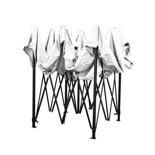 Instahut Gazebo Pop Up Marquee 3x3 Outdoor Wedding Base Pod Kit White Instahut