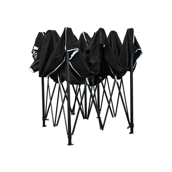Instahut Gazebo Pop Up Marquee 3x4.5m Outdoor Tent Folding Wedding Gazebos Black Does not apply