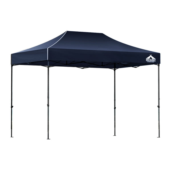Instahut Gazebo Pop Up 3x4.5m w/Base Podx4 Marquee Folding Outdoor Wedding Camping Tent Shade Canopy Navy Does not apply