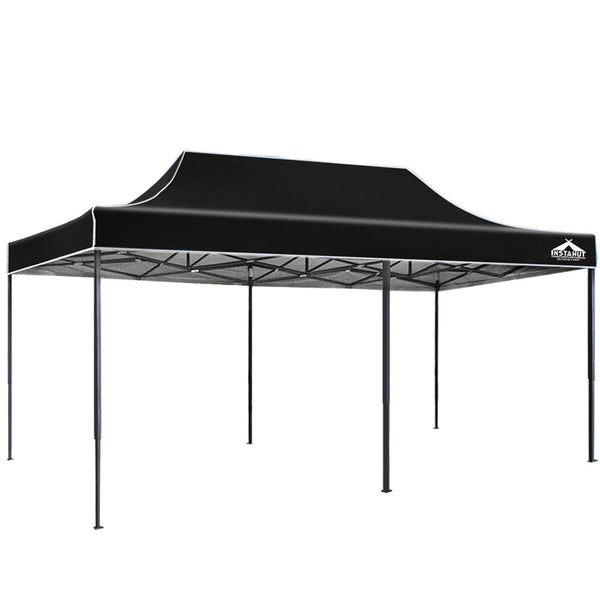 Instahut Gazebo Pop Up Marquee 3x6 Outdoor Wedding Gazebos Base Pod Kit Black Does not apply