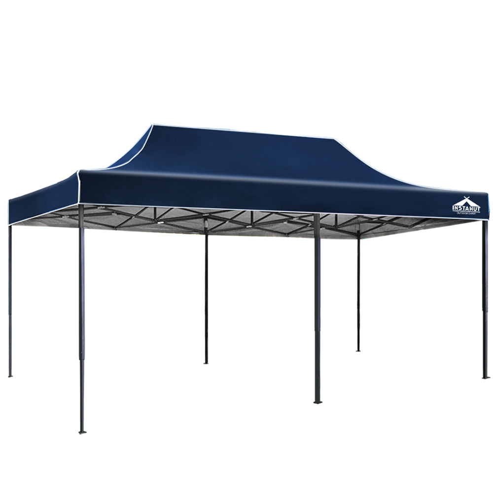 Instahut Gazebo Pop Up Marquee 3x6m Outdoor Tent Folding Wedding Gazebos Navy Does not apply
