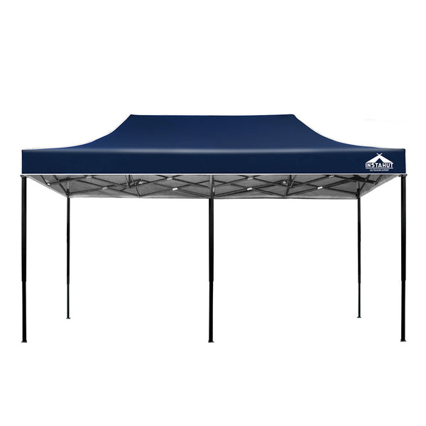 Instahut Gazebo Pop Up Marquee 3x6m Outdoor Tent Folding Wedding Gazebos Navy Does not apply