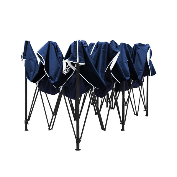 Instahut Gazebo Pop Up Marquee 3x6m Outdoor Tent Folding Wedding Gazebos Navy Does not apply