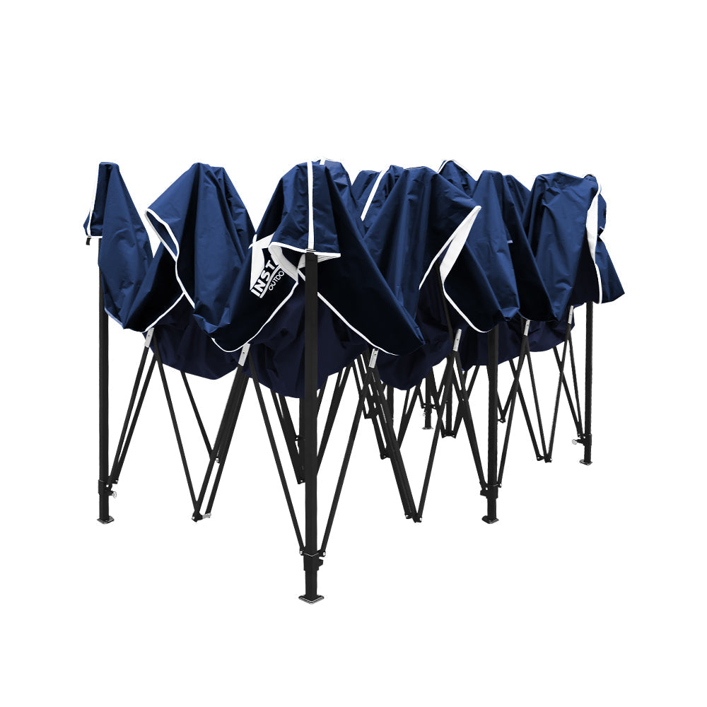 Instahut Gazebo Pop Up Marquee 3x6 Outdoor Wedding Base Pod Kit Navy Instahut