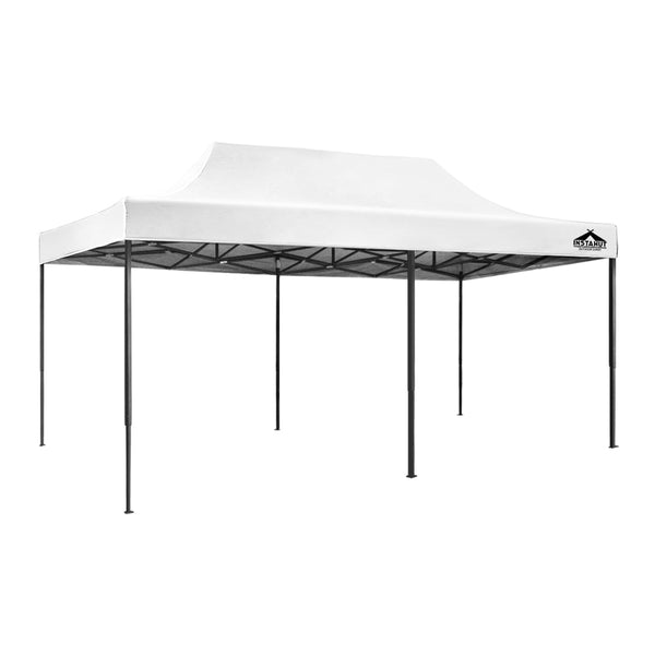 Instahut Gazebo Pop Up Marquee 3x6 Outdoor Wedding Base Pod Kit White Instahut