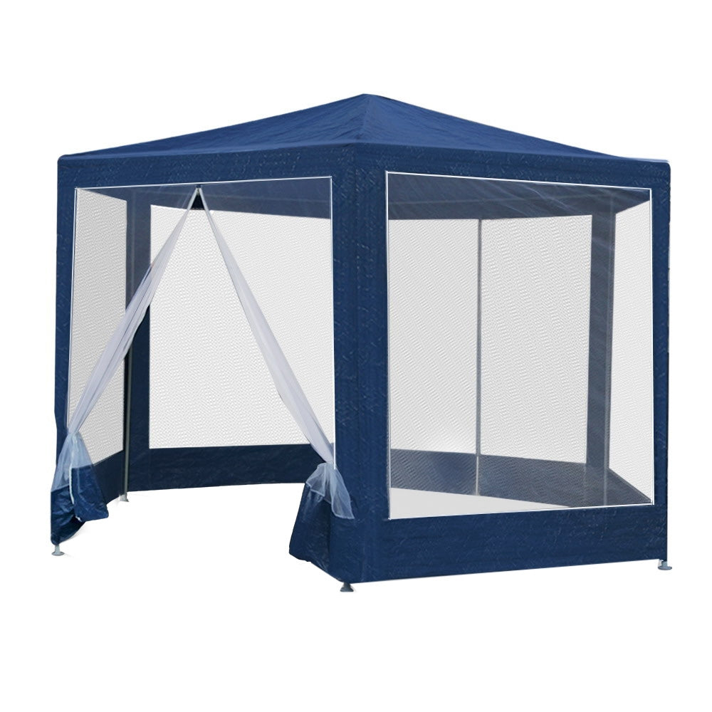 Instahut Gazebo Wedding Party Marquee Tent Canopy Outdoor Camping Gazebos Navy Instahut
