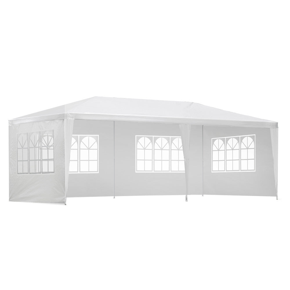 Instahut Gazebo 3x6 Outdoor Marquee Side Wall Party Wedding Tent Camping White Instahut