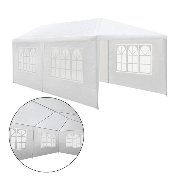 Instahut Gazebo 3x6 Outdoor Marquee Side Wall Party Wedding Tent Camping White Instahut