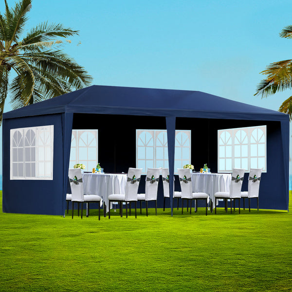 Instahut Gazebo 3x6 Outdoor Marquee Gazebos Wedding Party Camping Tent 6 Wall Panels Does not apply