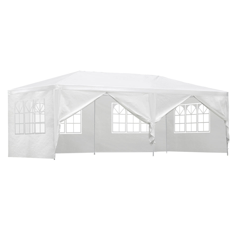 Instahut Gazebo Outdoor Marquee Wedding Gazebos Party Tent Camping White 3x6m Instahut